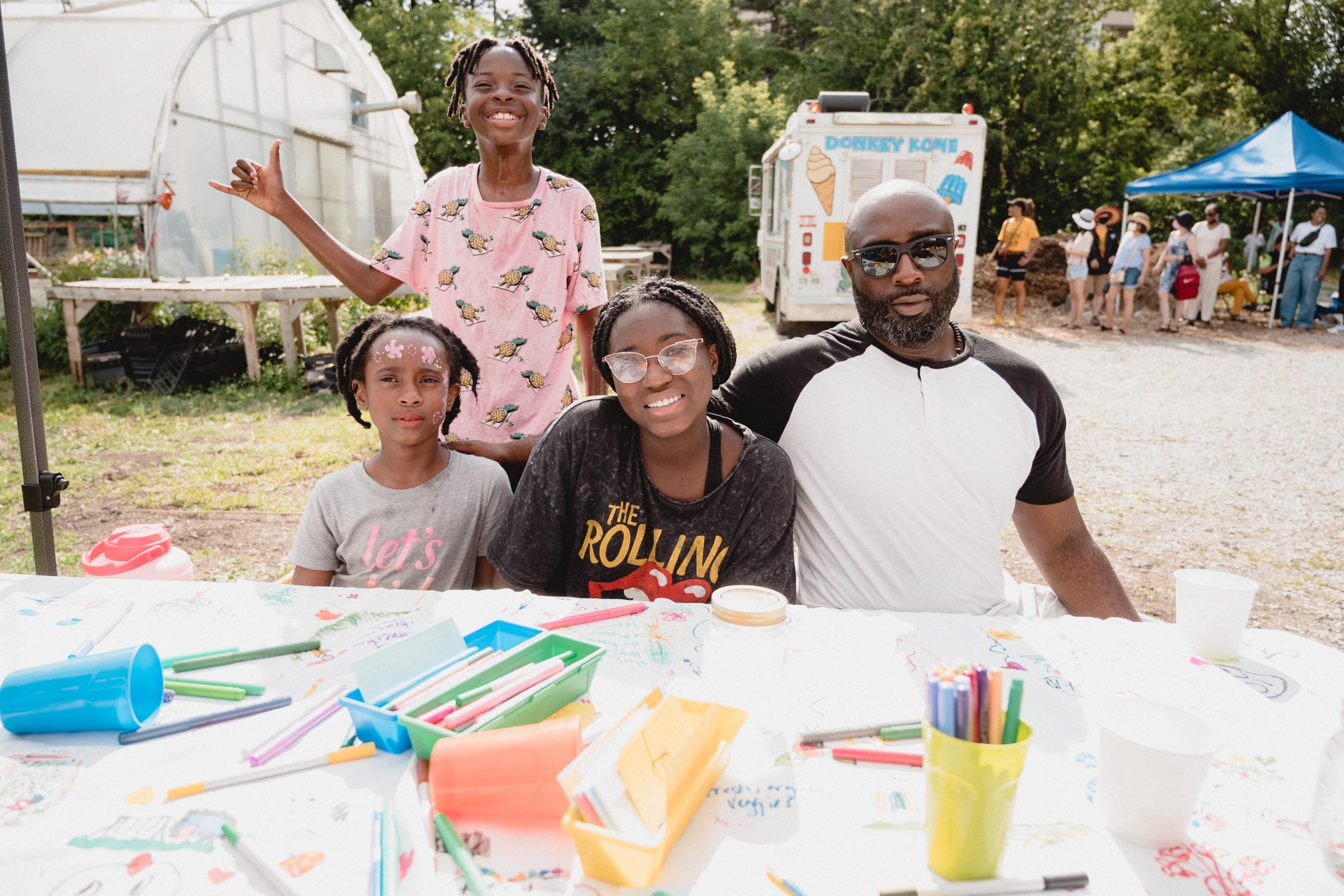 Black family enjoy their time at BCCF Farm Festival